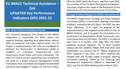BRACE TA KPI Report 2021-22